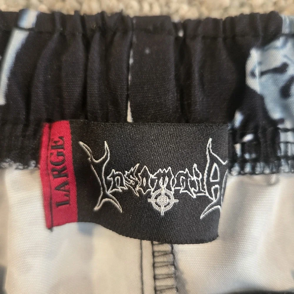 Insomnia Shorts Men‎ Size Large Nylon Multi Streetwear Embroidered Graphic